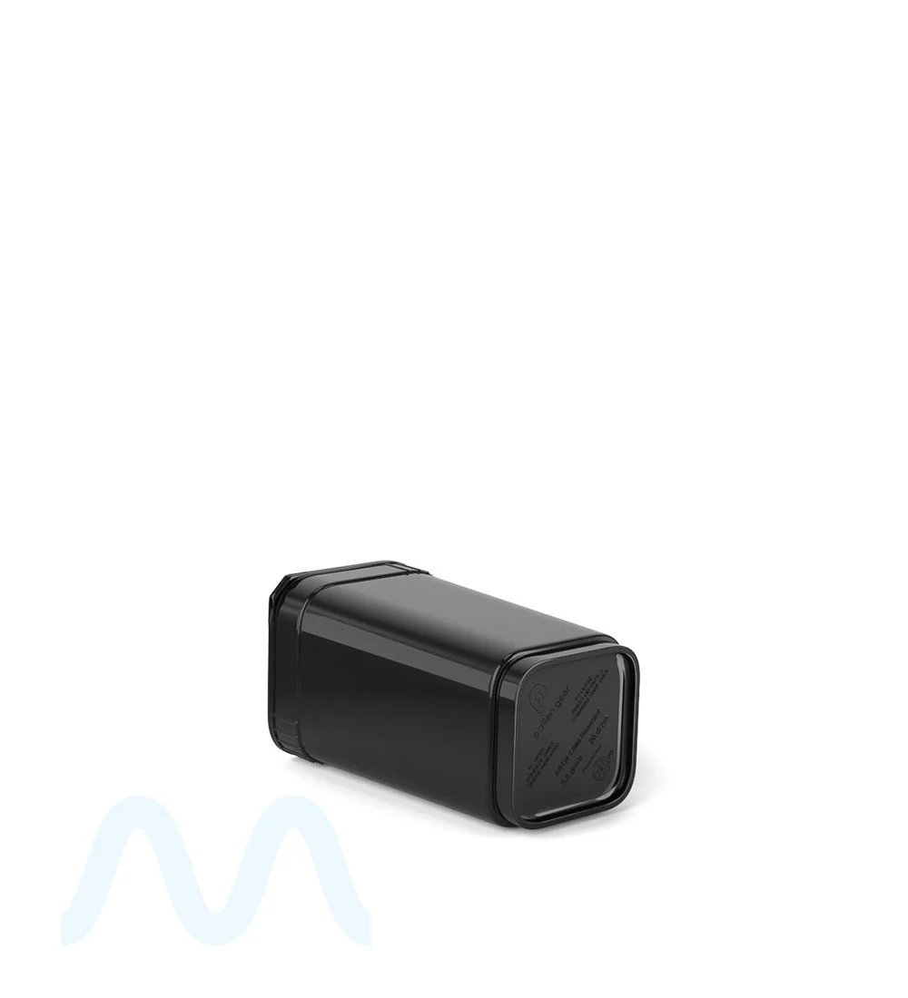 POLLEN GEAR | Child Resistant 100% Recyclable Opaque Black Pop Box Pop Top Bottles | 20dr - 3.5g - 590 Count - Image 7