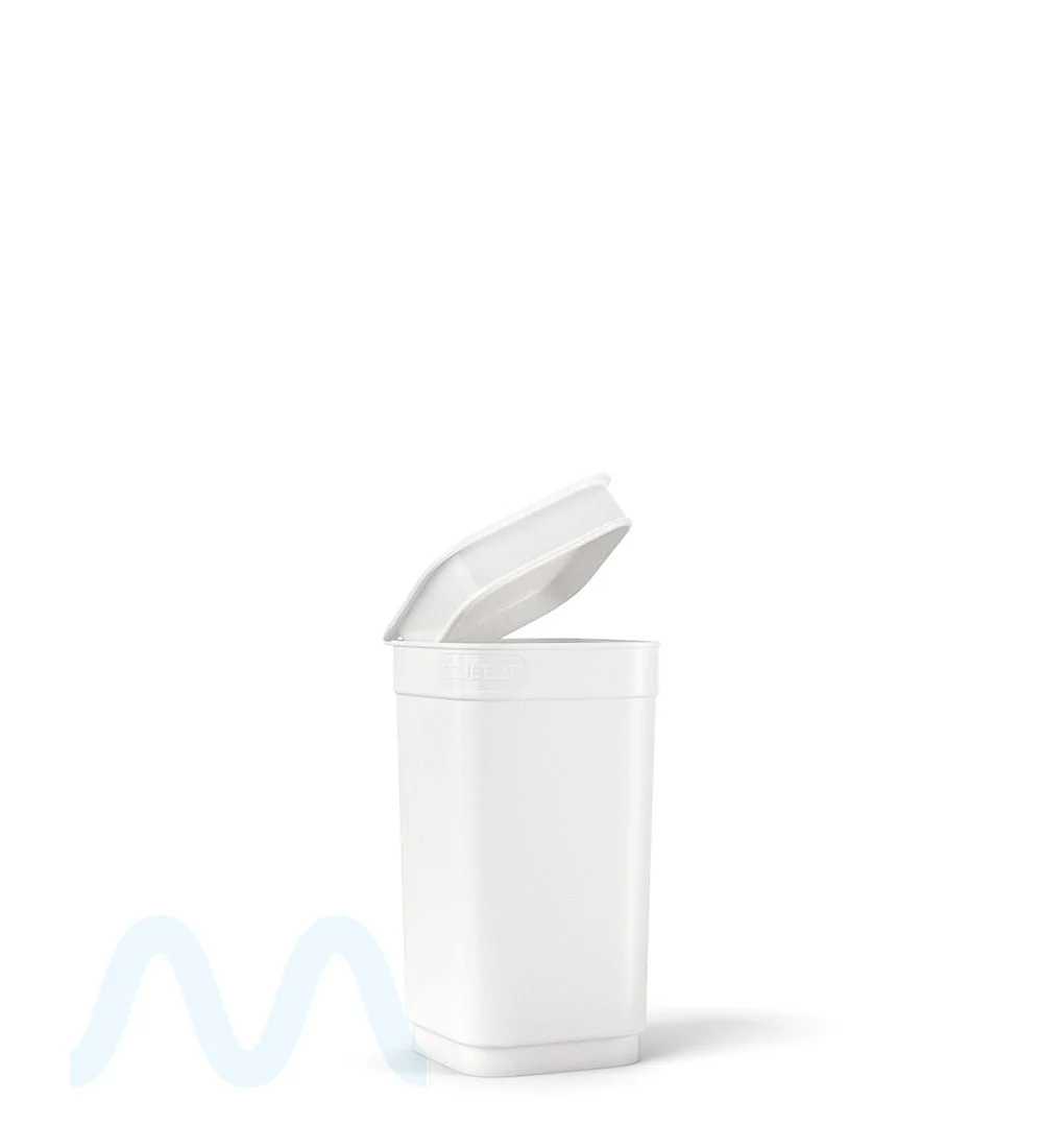 POLLEN GEAR | Child Resistant 100% Recyclable Opaque White Pop Box Pop Top Bottles | 20dr - 3.5g - 590 Count - Image 4