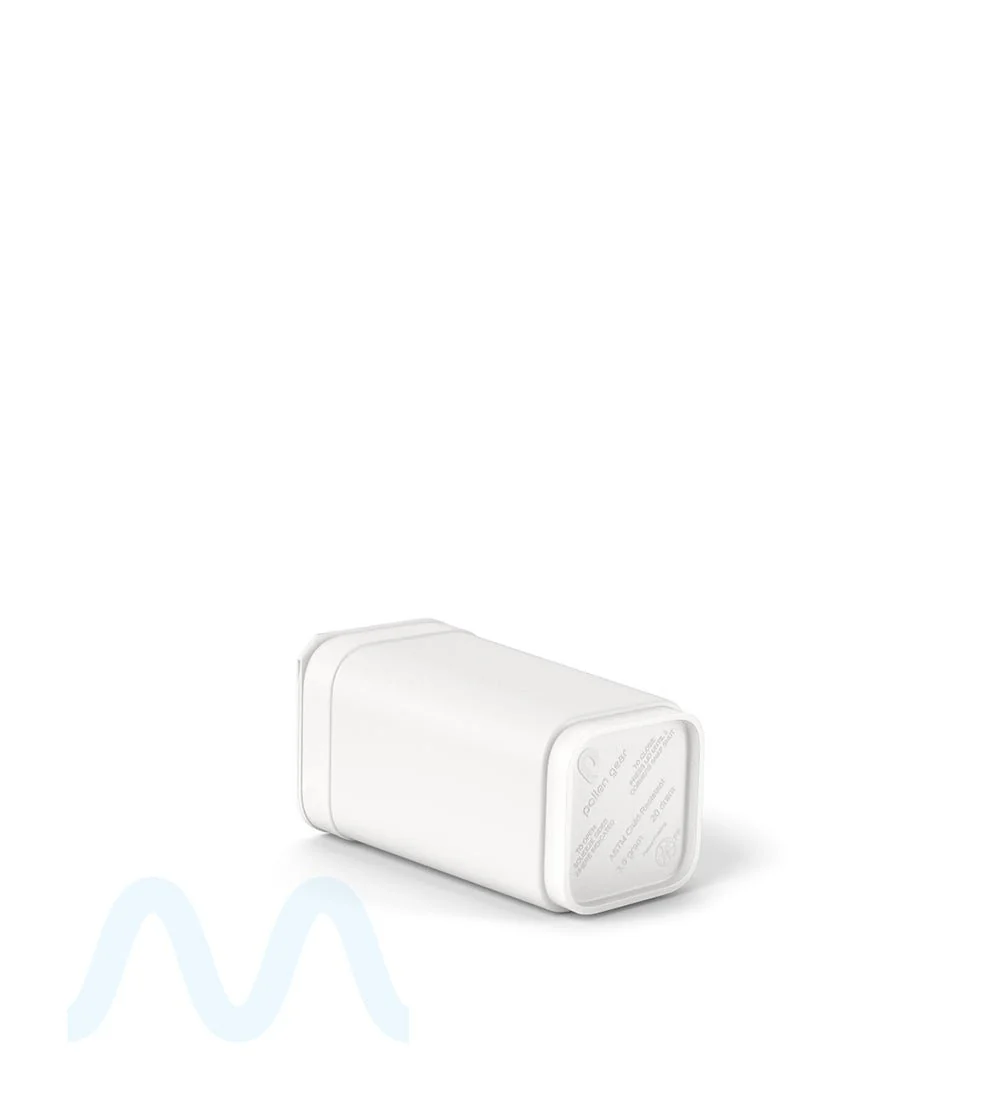 POLLEN GEAR | Child Resistant 100% Recyclable Opaque White Pop Box Pop Top Bottles | 20dr - 3.5g - 590 Count - Image 7