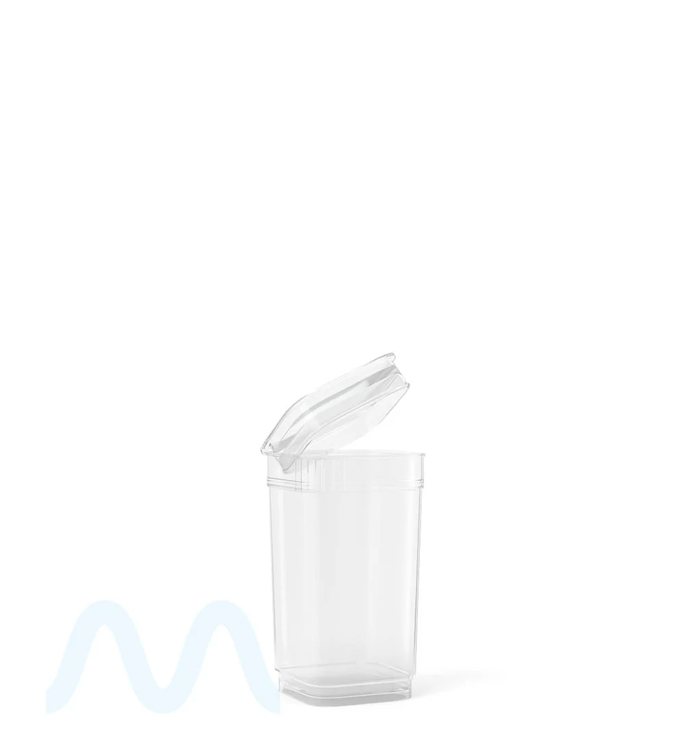 POLLEN GEAR | Child Resistant 100% Recyclable Transparent Clear Pop Box Pop Top Bottles | 13dr - 2.5g - 825 Count - Image 4