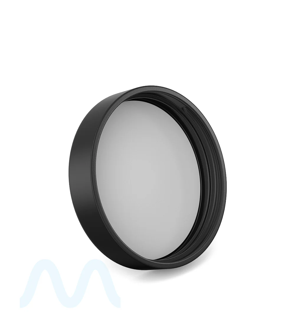 POLLEN GEAR | Child Resistant Wide Mouth Push Down & Turn Plastic Caps w/ Pressure Seal Liner | 66mm - Matte Black - 540 Count - Image 2