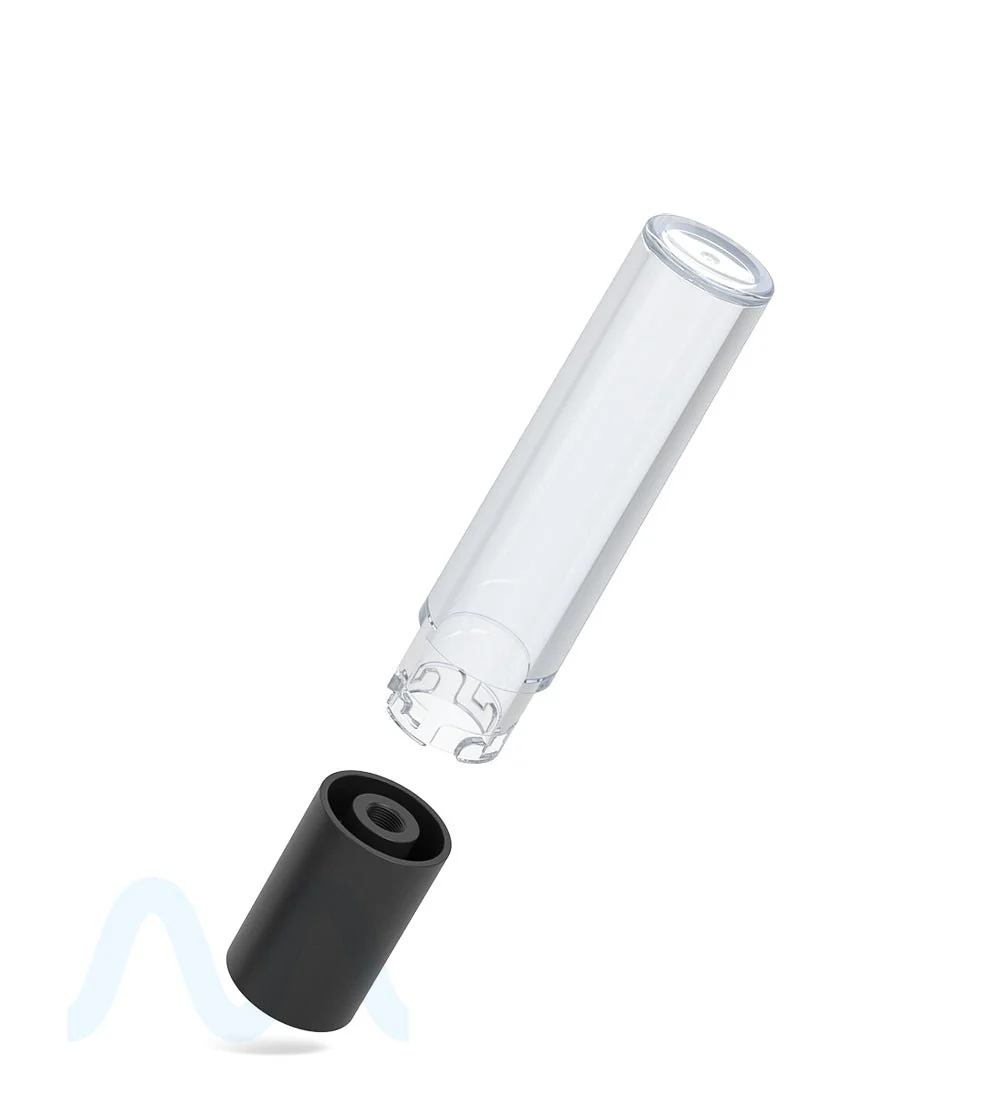POLLEN GEAR | Five10 Child Resistant Flat Vape Cartridge Tube Base | 35mm - Matte Black - 1400 Count - Image 7