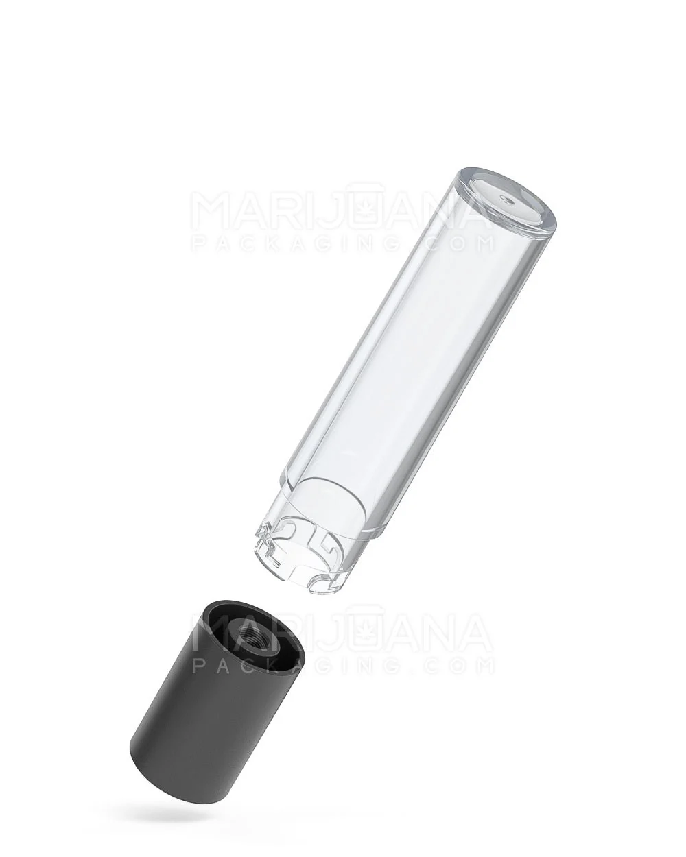 POLLEN GEAR | Five10 Child Resistant Push Down & Turn Wide Short Universal Plastic Caps for Vape Tube | 120mm - Clear - 700 Count - Image 6