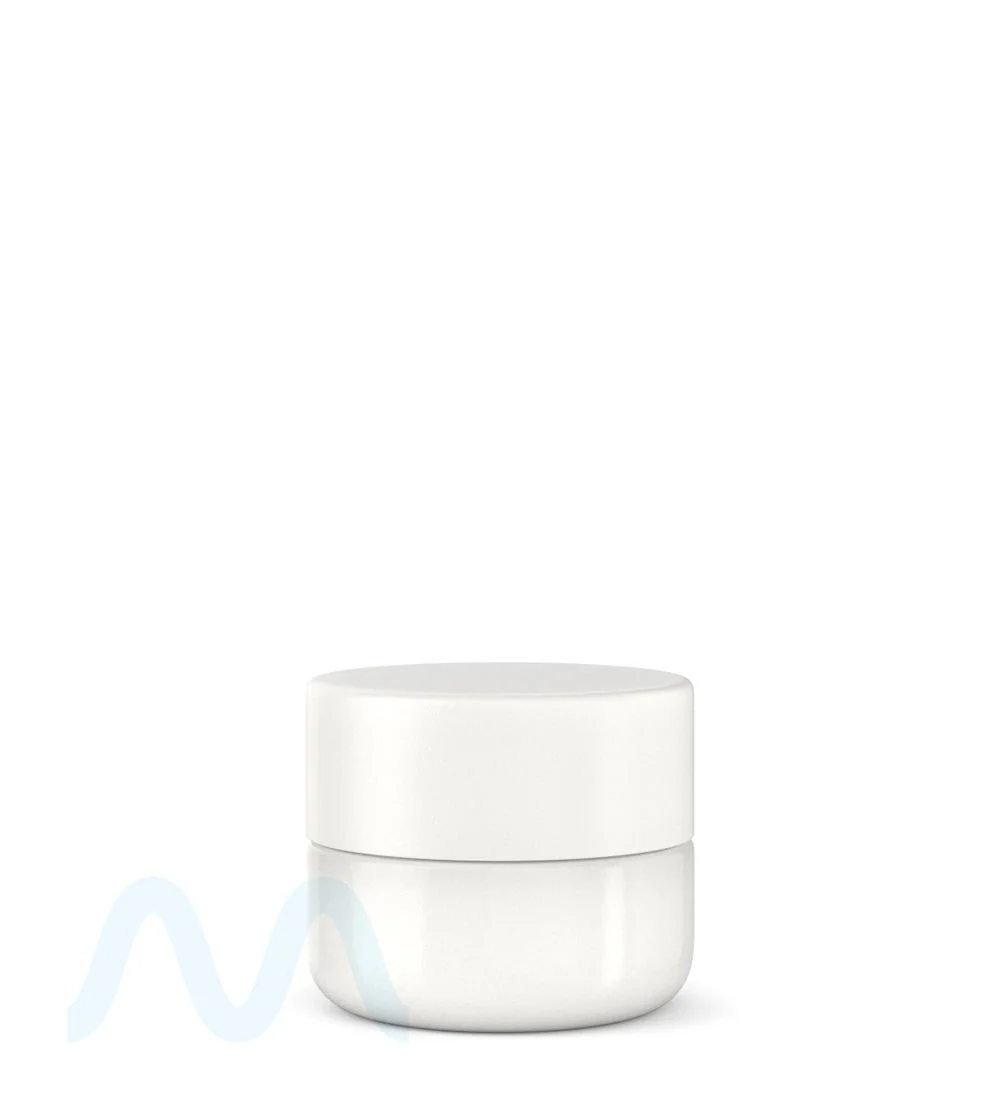 POLLEN GEAR | HiLine Child Resistant Smooth Push Down & Turn Plastic Flat Caps w/ Foil Liner | 36mm - Matte White - 308 Count - Image 5