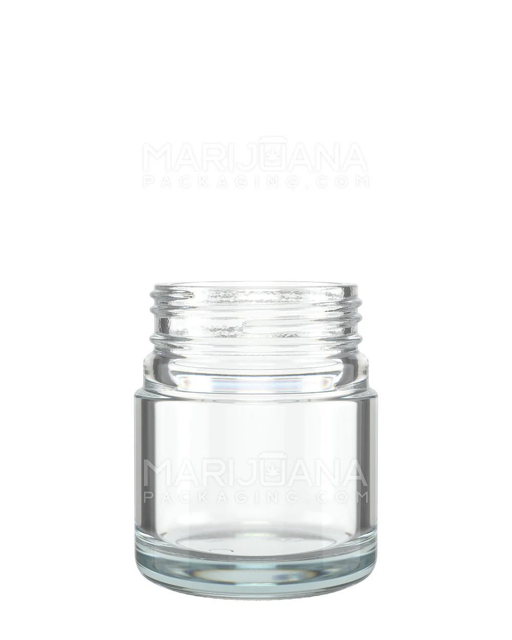 POLLEN GEAR | HiLine Straight Sided Clear Glass Jars | 52mm - 2.5oz - 72 Count