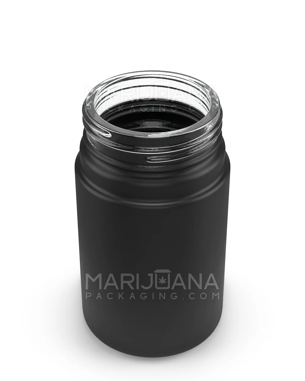 POLLEN GEAR | HiLine Straight Sided Matte Black Glass Jars | 52mm - 3.75oz - 72 Count - Image 2