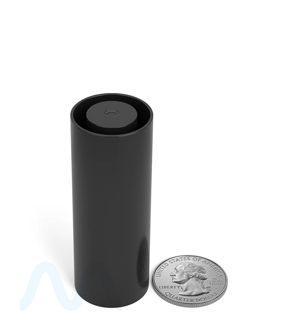 POLLEN GEAR | KAPSŪLA Child Resistant Push Down & Turn Universal Plastic Caps for Vape Tube | 84mm - Black - 1450 Count - Image 7