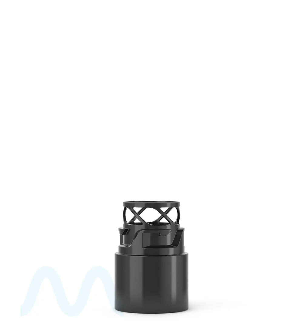 POLLEN GEAR | KAPSŪLA Child Resistant Push Down & Turn Universal Plastic Caps for Vape Tube | 84mm - White - 1450 Count - Image 3