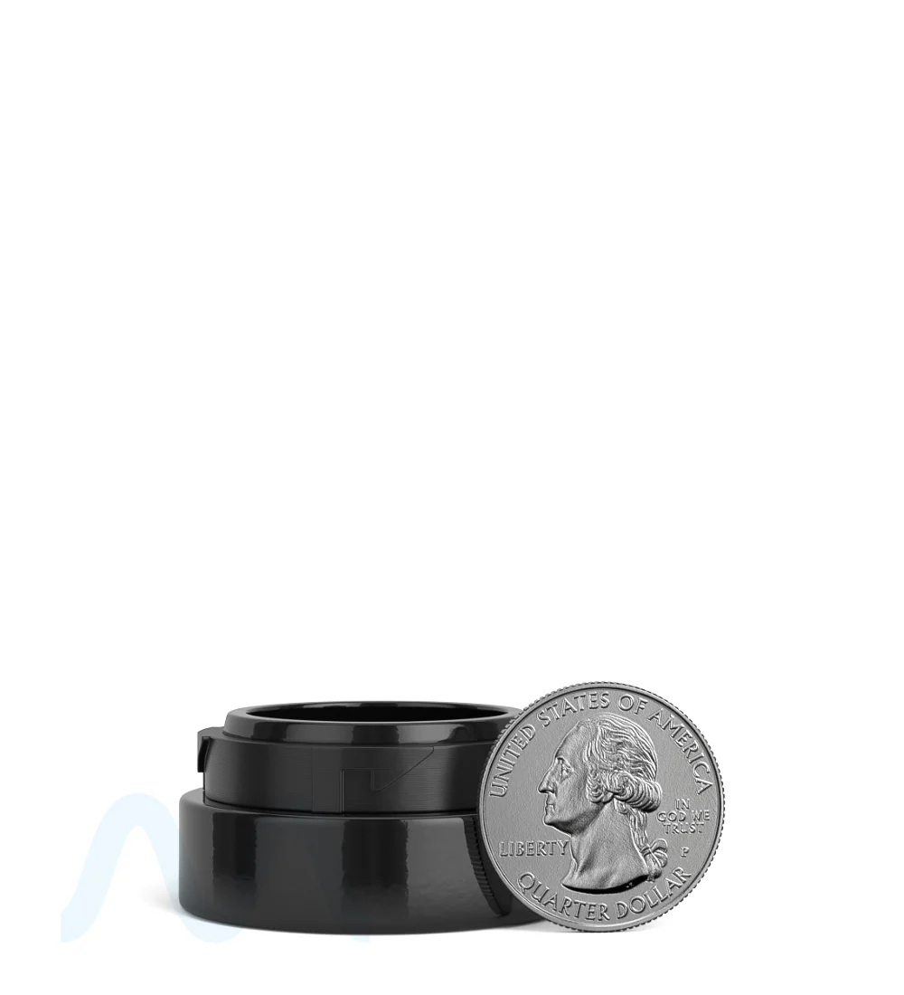 POLLEN GEAR | Palm N Turn Black Glass Concentrate Jar | 38mm - 5mL - 400 Count - Image 5
