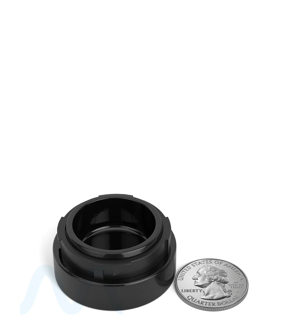 POLLEN GEAR | Palm N Turn Black Glass Concentrate Jar | 38mm - 5mL - 400 Count - Image 6