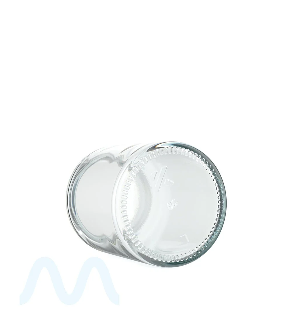POLLEN GEAR | Wide Mouth Straight Sided Clear Glass Jars | 66mm - 8oz - 60 Count - Image 4