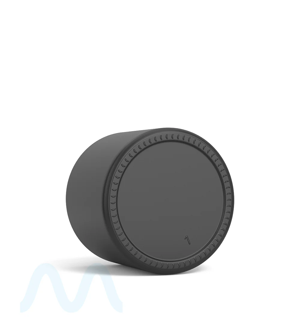 POLLEN GEAR | Wide Mouth Straight Sided Matte Black Glass Jars | 66mm - 6oz - 60 Count - Image 4