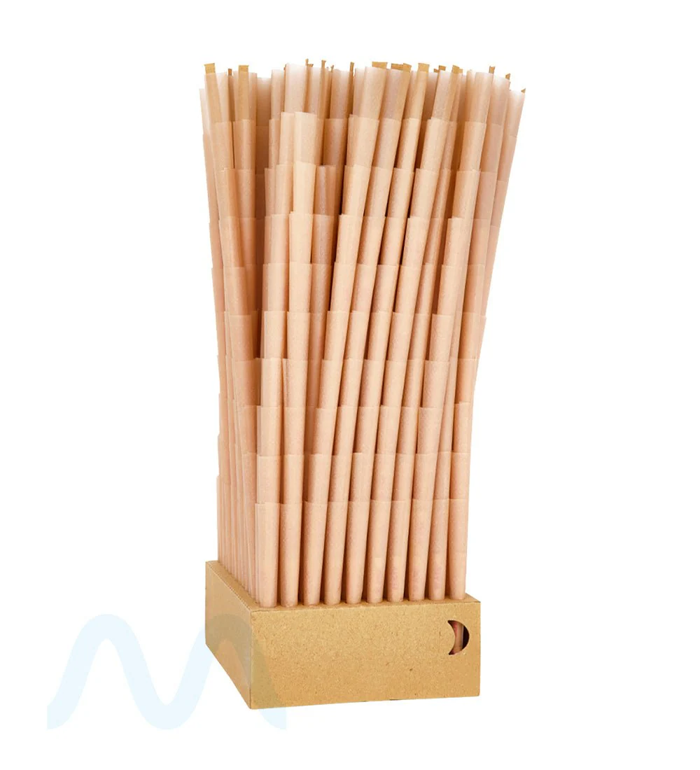 RAW | Black Classic King Size Pre-Rolled Cones | 109mm - Unbleached Paper - 1400 Count - Image 2
