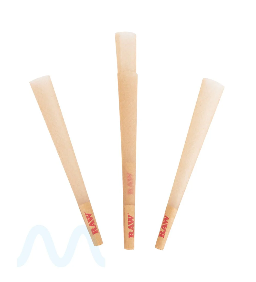 RAW | Black Classic King Size Pre-Rolled Cones | 109mm - Unbleached Paper - 1400 Count - Image 3