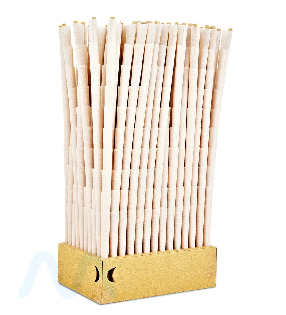 RAW | Organic King Size Pre-Rolled Cones | 109mm - Unbleached Paper - 1400 Count - Image 3