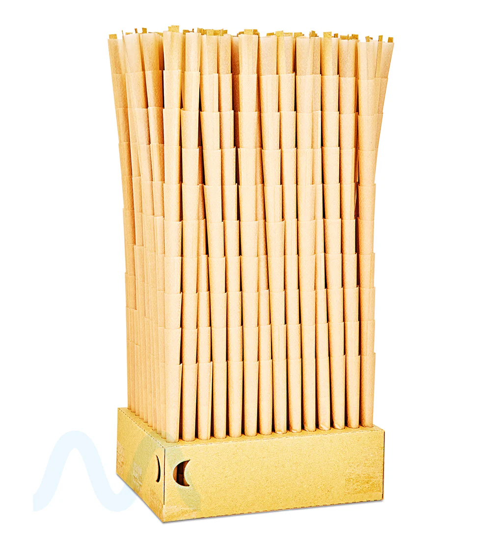 RAW | Classic King Size Pre-Rolled Cones | 109mm - Unbleached Paper - 1400 Count - Image 3