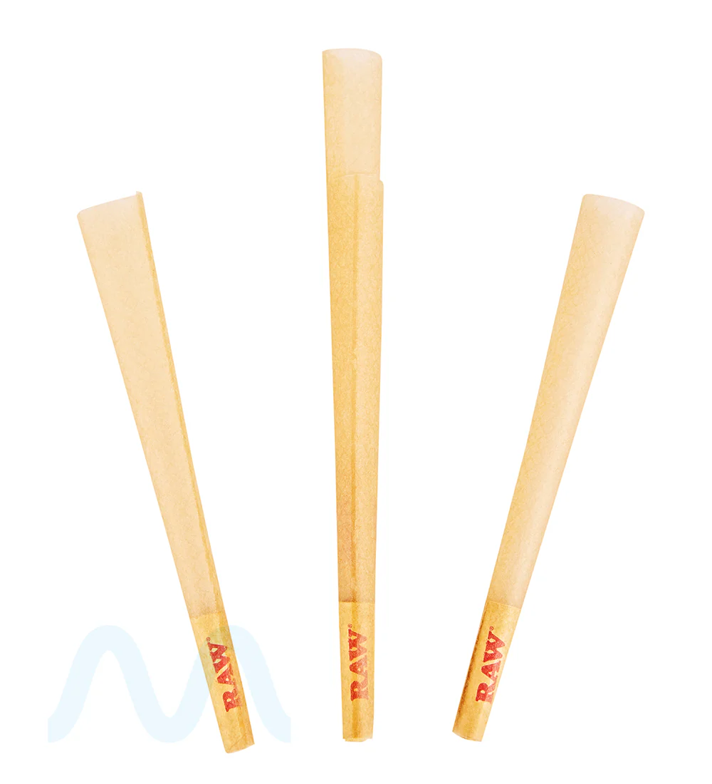 RAW | Classic King Size Pre-Rolled Cones | 109mm - Unbleached Paper - 1400 Count - Image 4