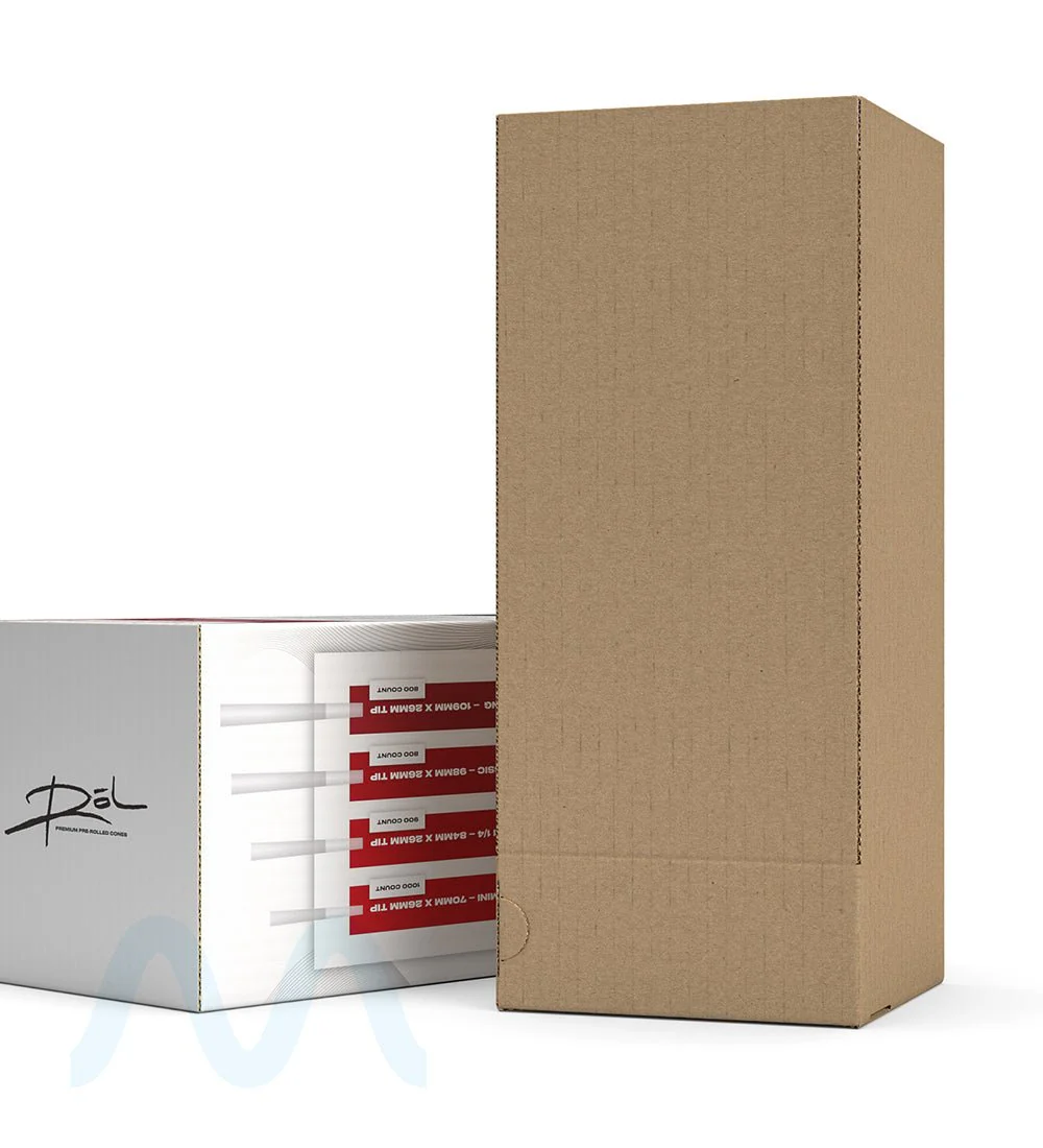 RōL | 1 1/4th Size Pre-Rolled Cones | 84mm - Porcelain White Paper - 900 Count - Image 3