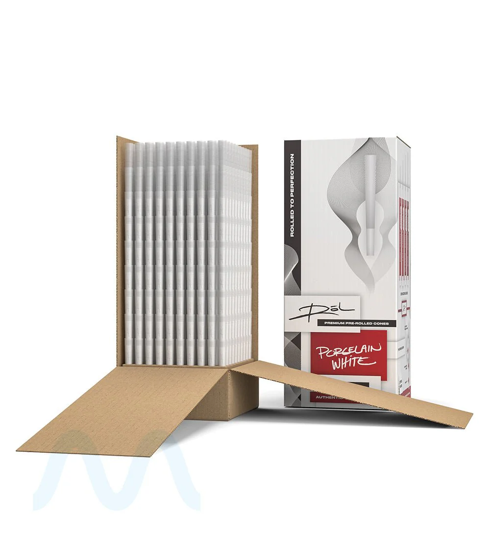 RōL | 1 1/4th Size Pre-Rolled Cones | 84mm - Porcelain White Paper - 900 Count - Image 5