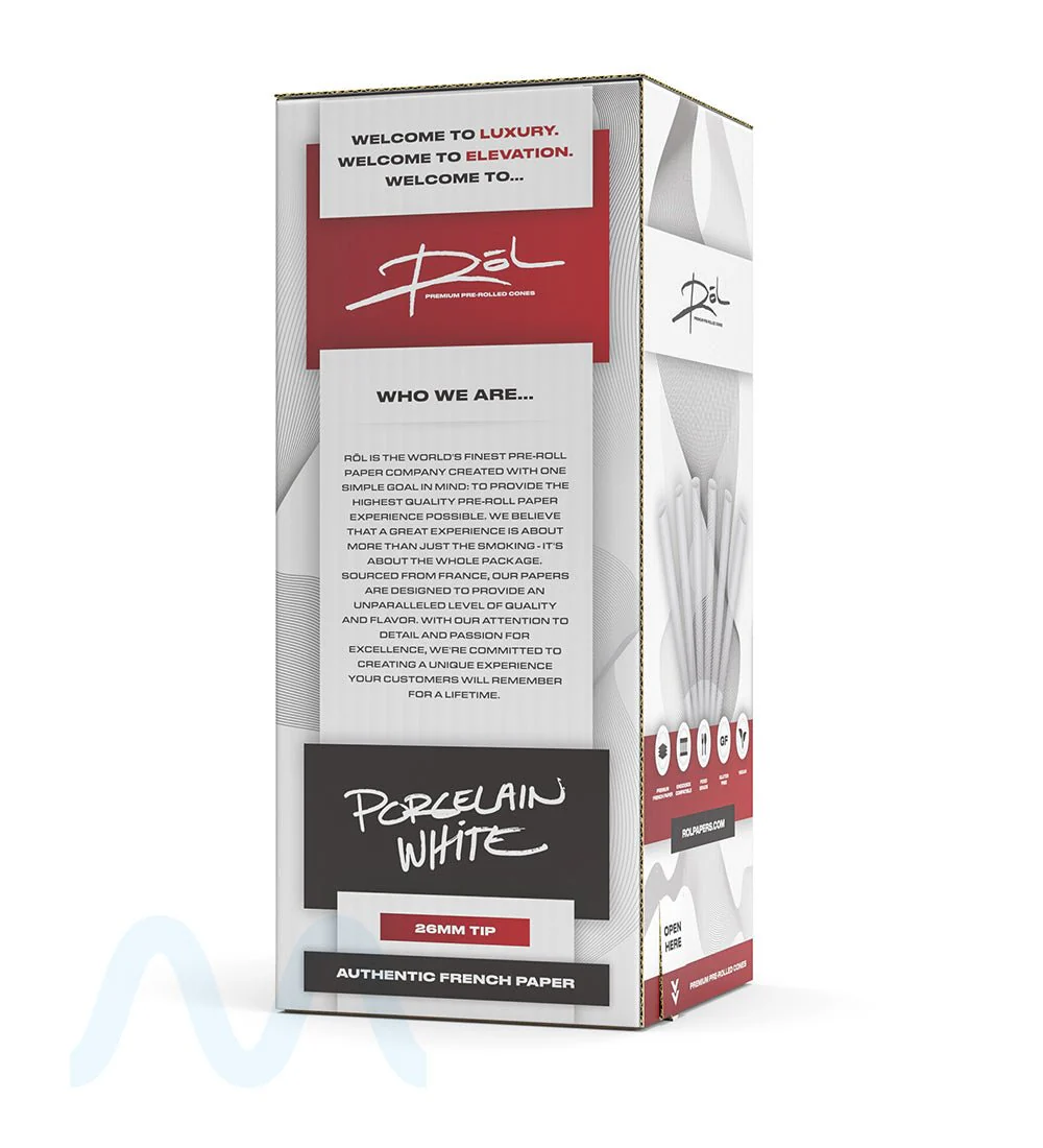 RōL | 98 Special Size Pre-Rolled Cones | 98mm - Porcelain White Paper - 800 Count - Image 2