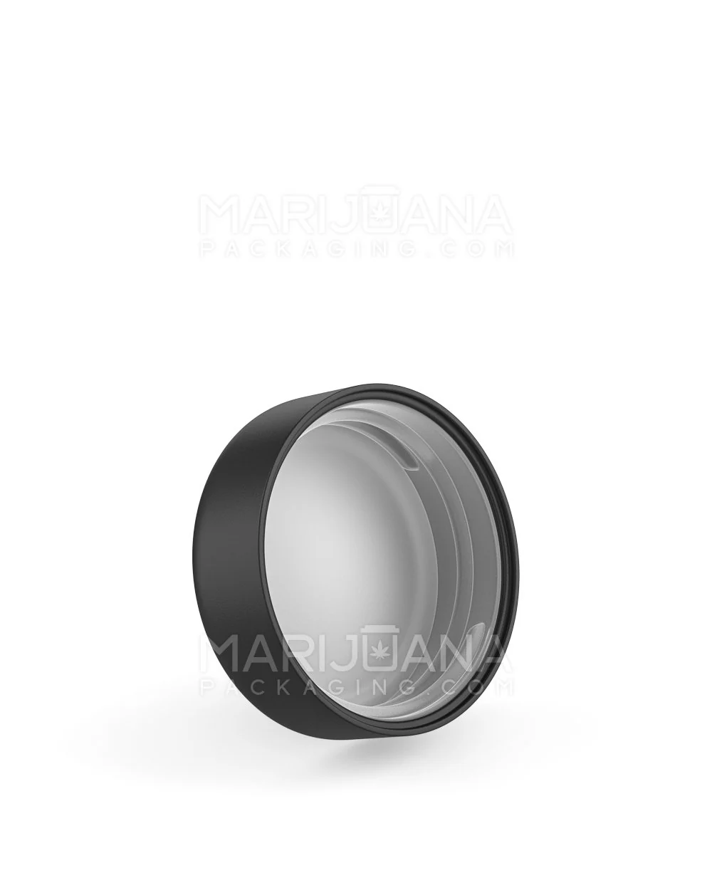 Child Resistant | Smooth Push Down & Turn Plastic Caps w/ Foam Liner | 38mm - Matte Black - 288 Count - Image 2