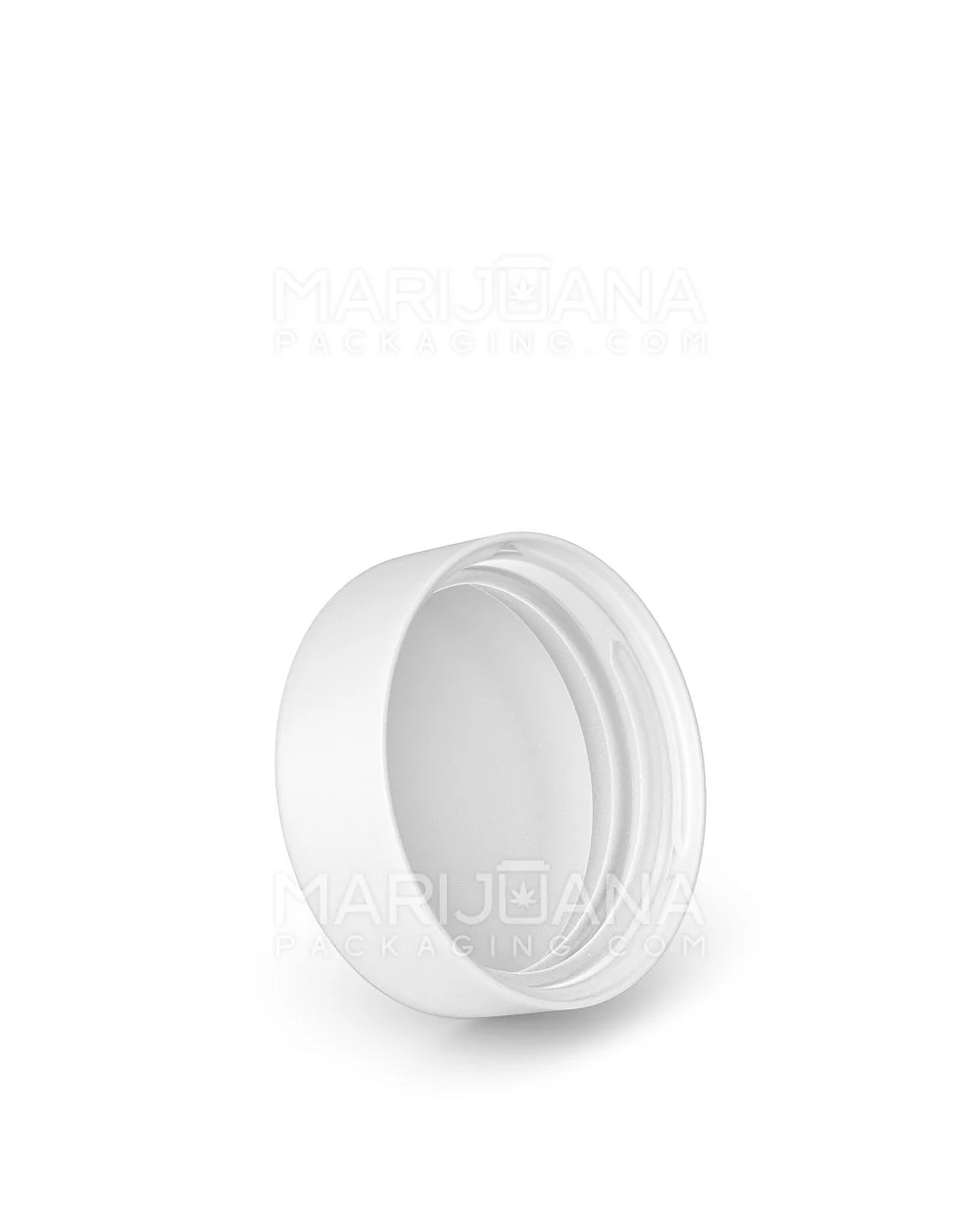 Child Resistant | Smooth Push Down & Turn Plastic Caps w/ Foam Liner | 38mm - Matte White - 288 Count - Image 2