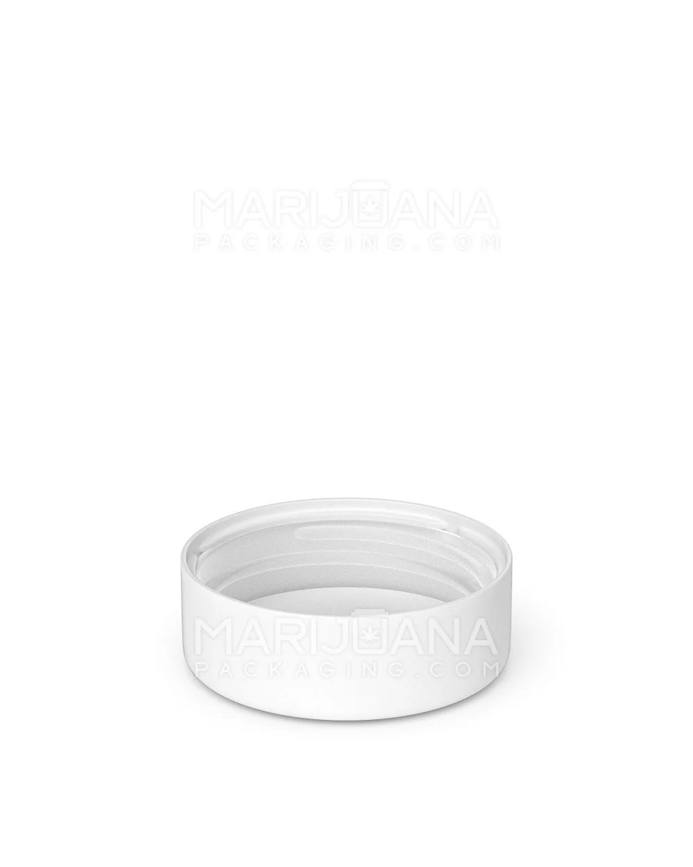 Child Resistant | Smooth Push Down & Turn Plastic Caps w/ Foam Liner | 38mm - Matte White - 288 Count - Image 4