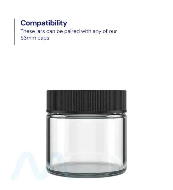 Straight Sided Clear Glass Jars | 53mm - 3oz - 144 Count - Image 3