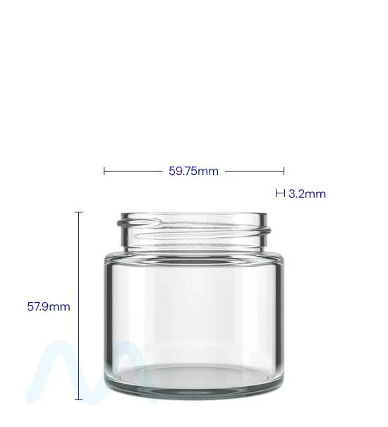 Straight Sided Clear Glass Jars | 53mm - 3oz - 144 Count - Image 4