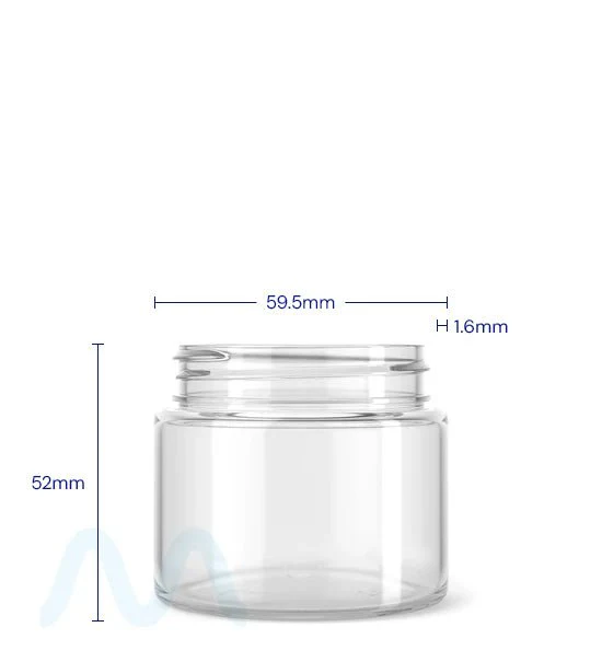 Straight Sided Clear Plastic PCR Jars | 53mm - 3oz - 100 Count - Image 4