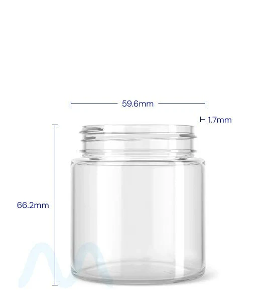 Straight Sided Clear Plastic PCR Jars | 53mm - 4oz - 100 Count - Image 4