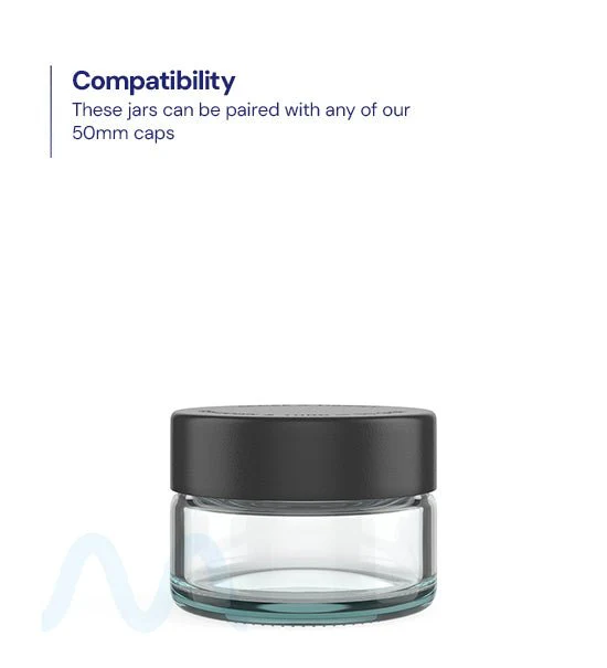 Straight Sided Clear Glass Jars | 50mm - 1oz - 200 Count - Image 3