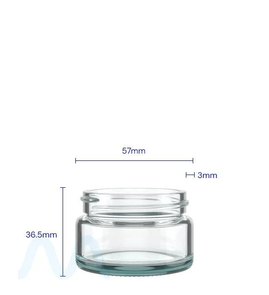 Straight Sided Clear Glass Jars | 50mm - 1oz - 200 Count - Image 4