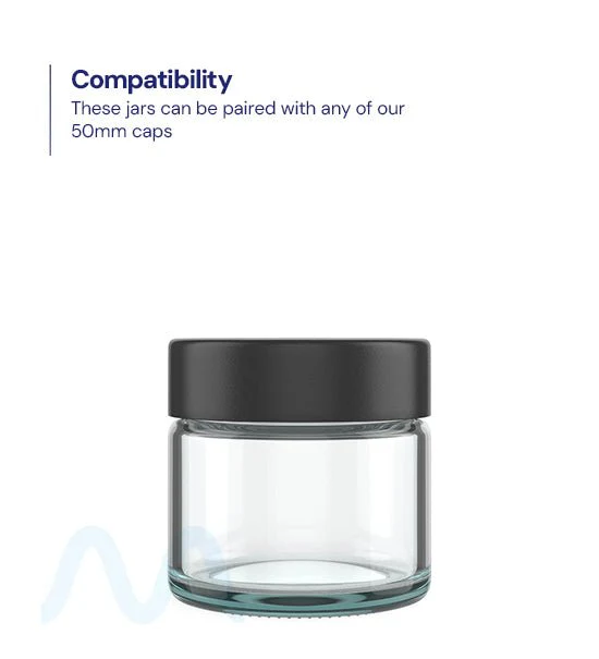 Straight Sided Clear Glass Jars | 50mm - 2oz - 200 Count - Image 3