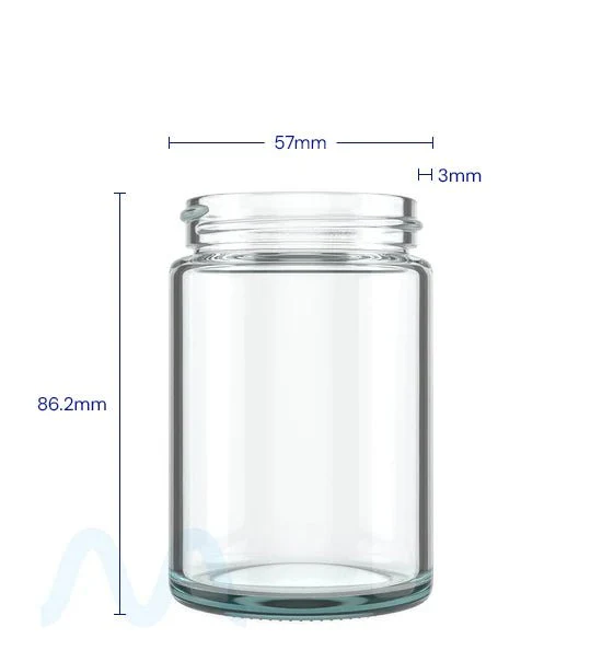 Straight Sided Clear Glass Jars | 50mm - 5oz - 100 Count - Image 4