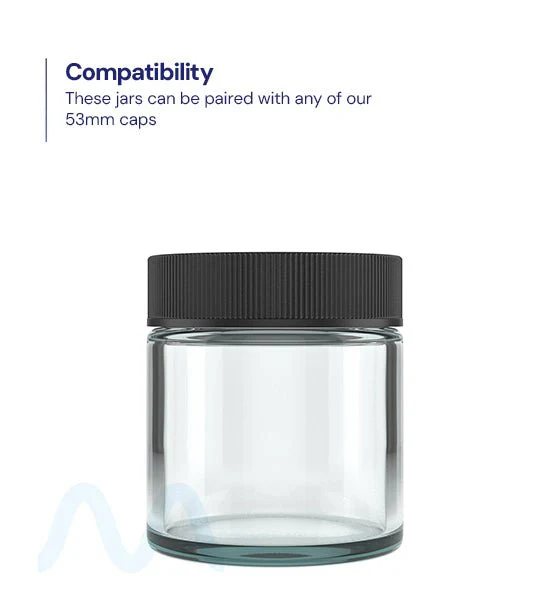 Straight Sided Clear Glass Jars | 53mm - 3.75oz - 32 Count - Image 3