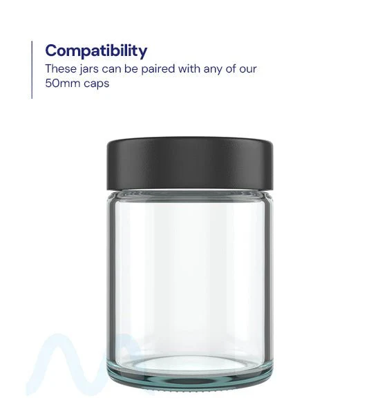 Straight Sided Clear Glass Jars | 50mm - 4oz - 100 Count - Image 3