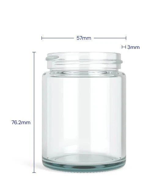 Straight Sided Clear Glass Jars | 50mm - 4oz - 100 Count - Image 4