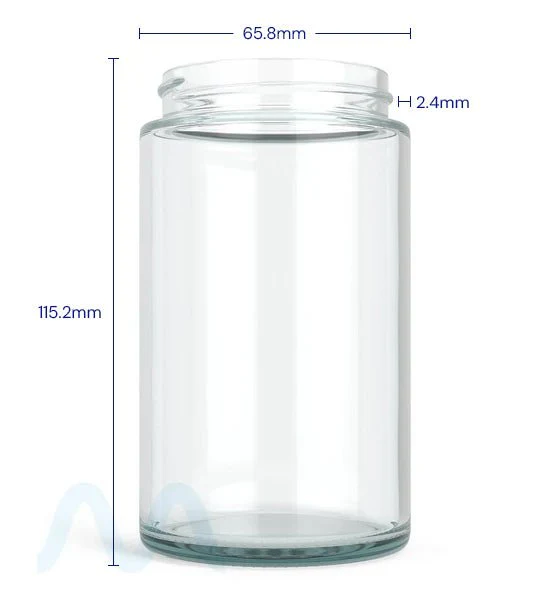 Straight Sided Clear Glass Jars | 57mm - 10oz - 72 Count - Image 5