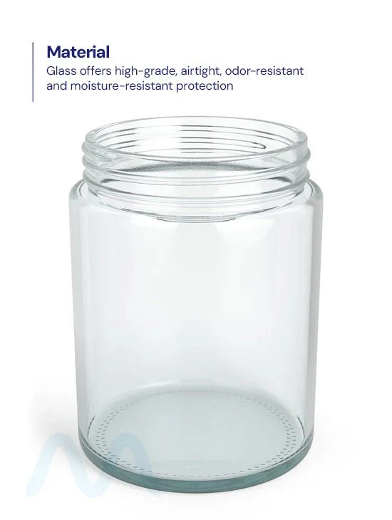 Straight Sided Clear Glass Jars | 78mm - 18oz - 48 Count - Image 3