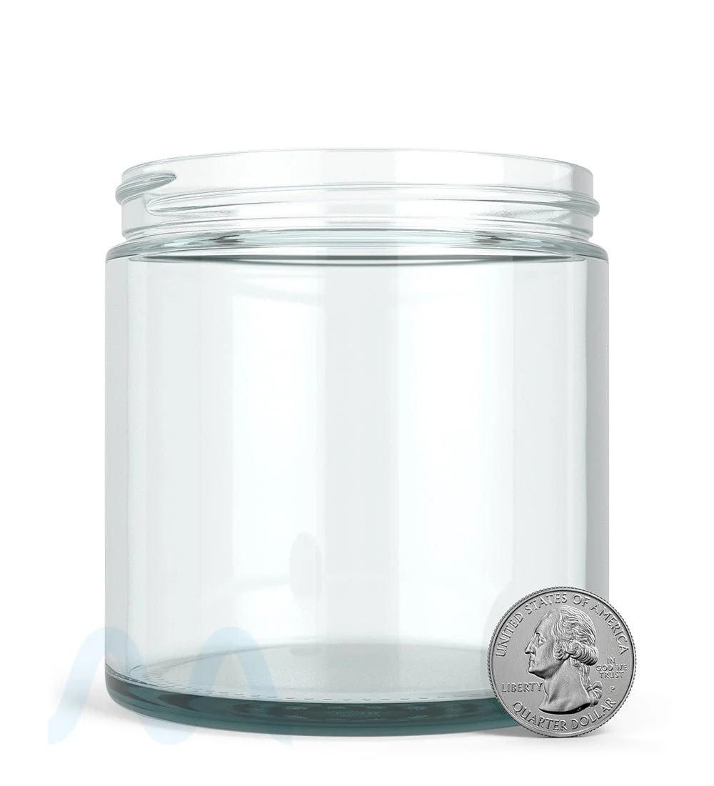 Straight Sided Clear Glass Jars | 89mm - 16oz - 12 Count - Image 5