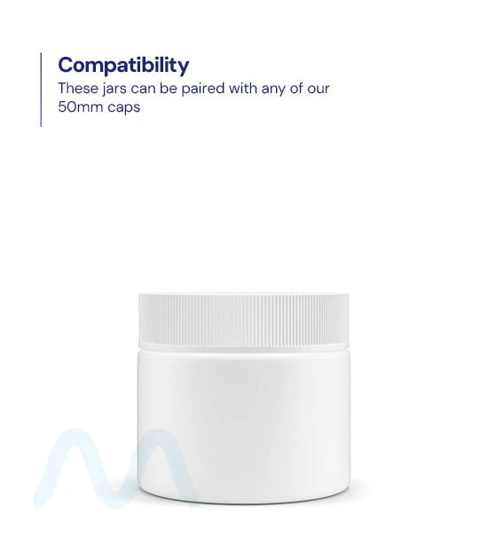 Straight Sided Matte White Glass Jars | 50mm - 2oz - 200 Count - Image 3