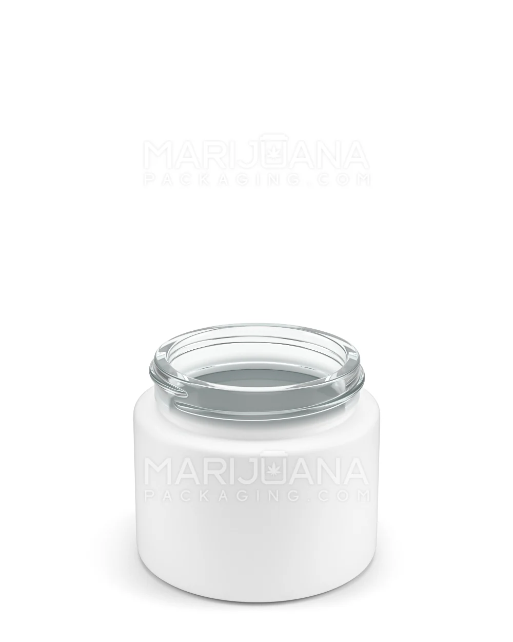 Straight Sided Matte White Glass Jars | 50mm - 2oz | Sample - Image 2