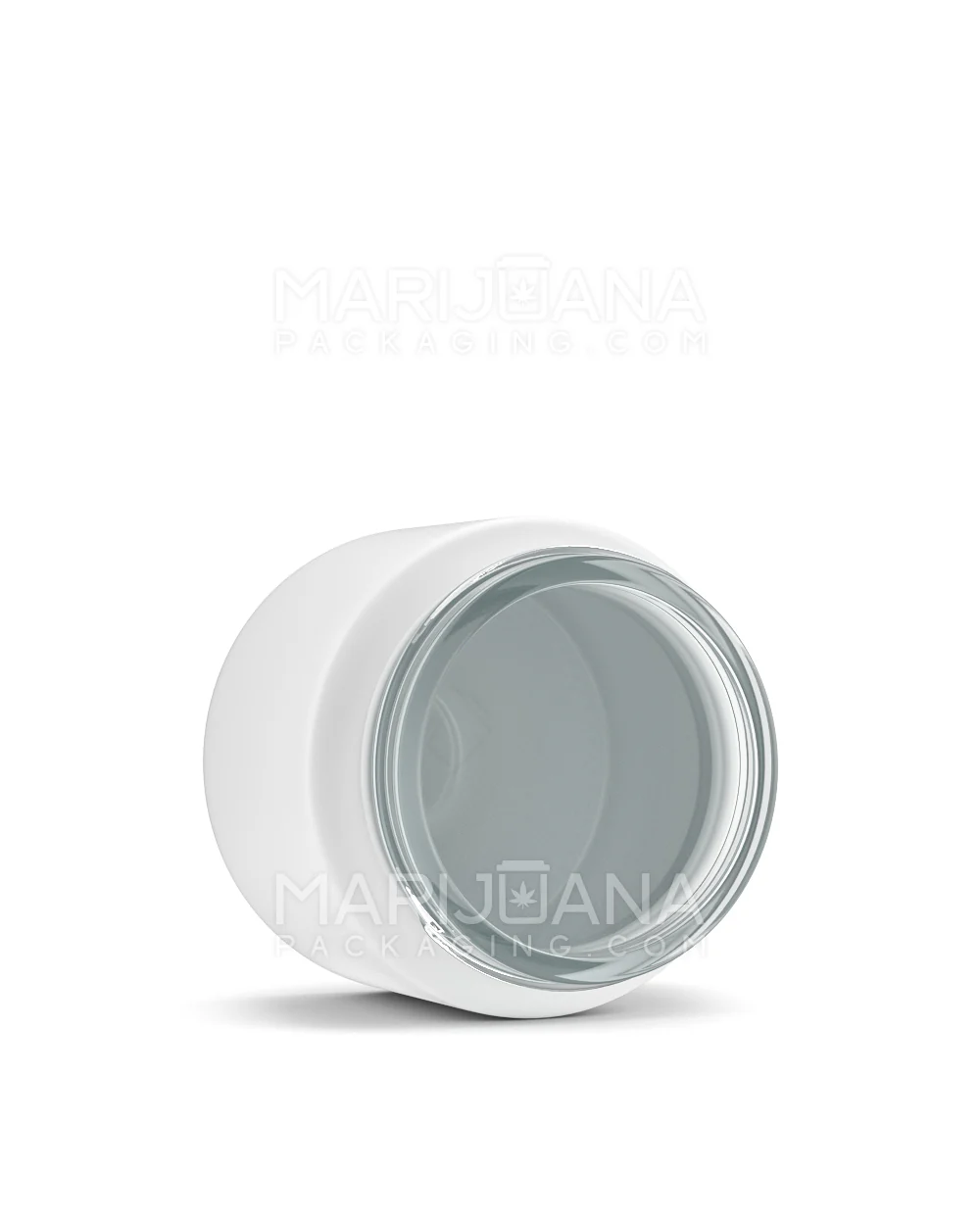 Straight Sided Matte White Glass Jars | 50mm - 2oz | Sample - Image 3
