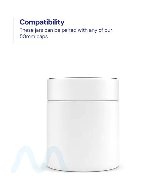 Straight Sided Matte White Glass Jars | 50mm - 3oz - 100 Count - Image 3