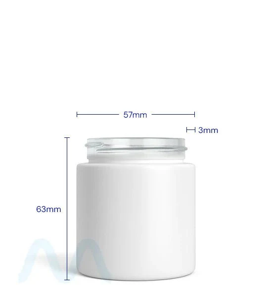 Straight Sided Matte White Glass Jars | 50mm - 3oz - 100 Count - Image 4