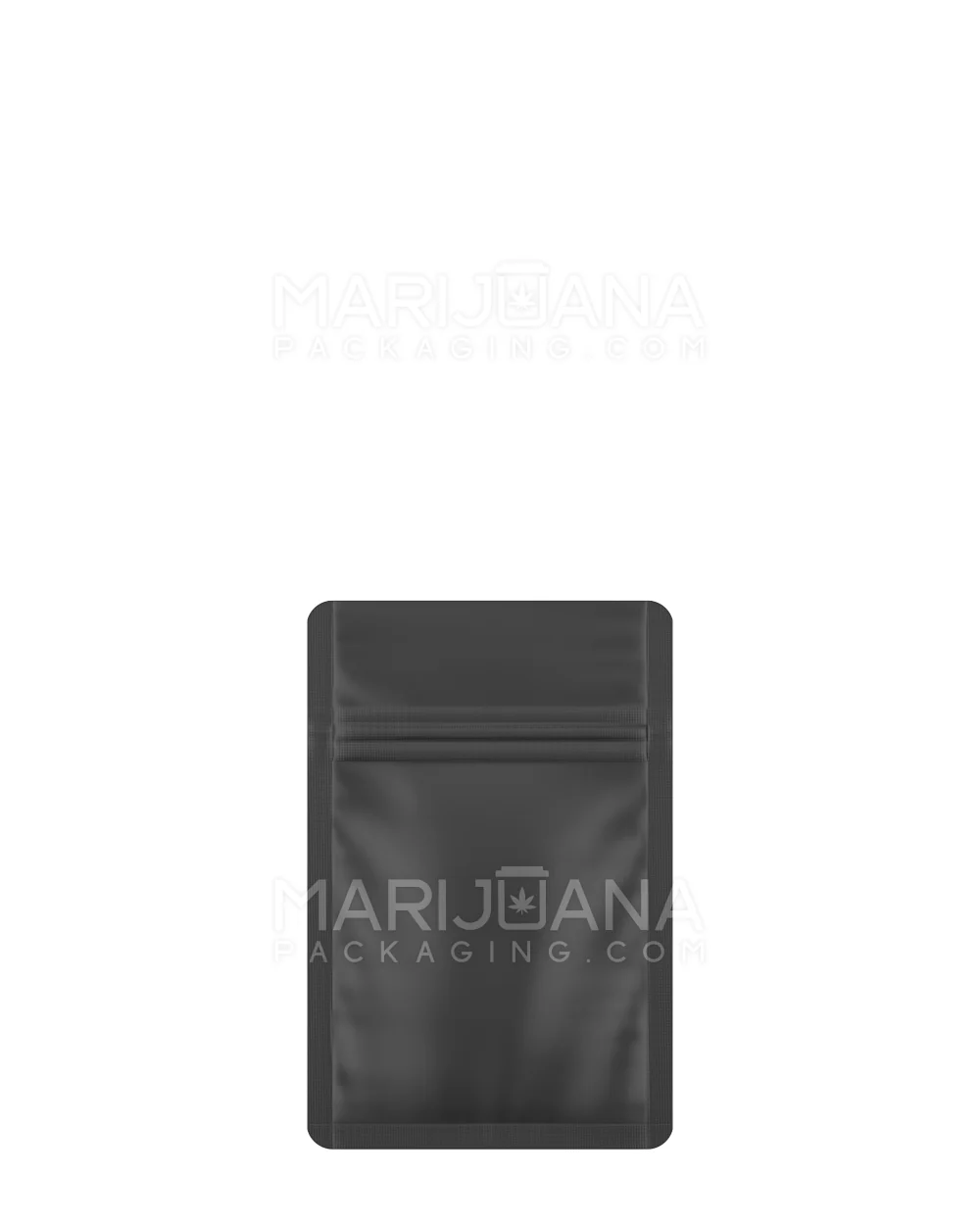 Tamper Evident Matte Black Mylar Bags | 3in x 4.5in - 1g | Sample
