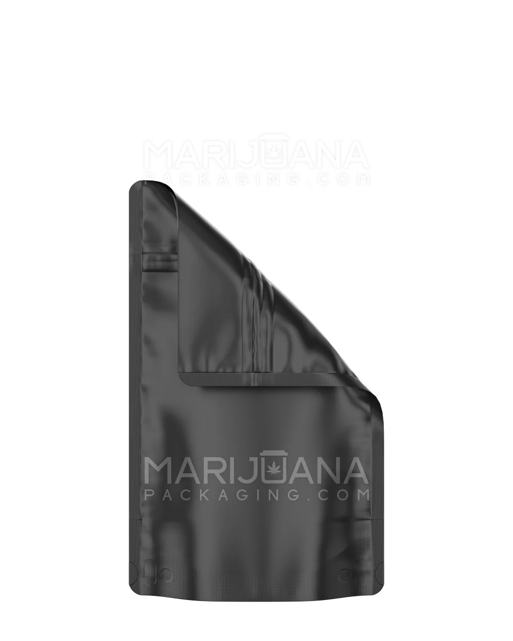 Tamper Evident Glossy Black Mylar Bags | 4in x 6.5in - 7g | Sample - Image 3