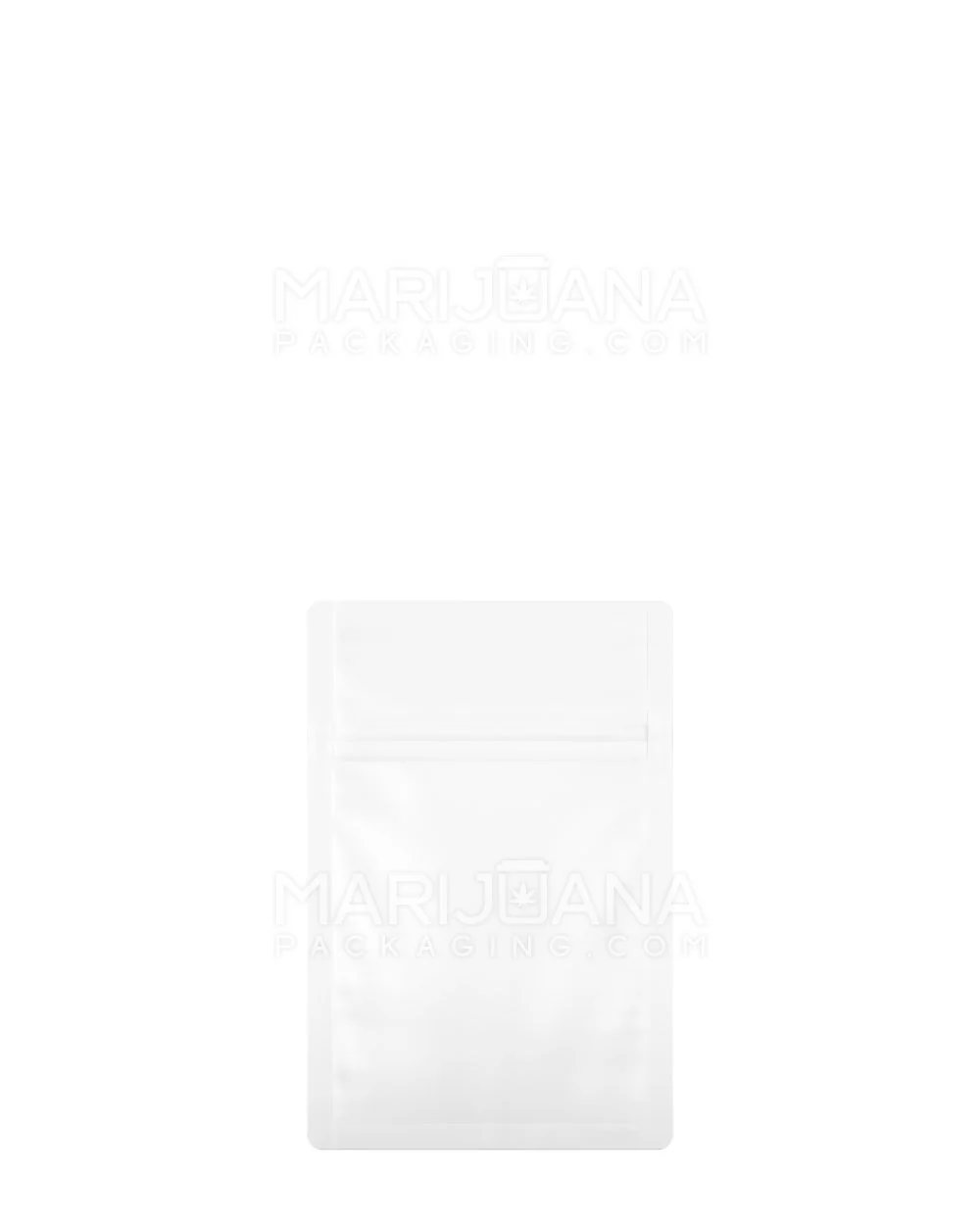 Tamper Evident Glossy White Mylar Bag | 3in x 4.5in - 1g | Sample