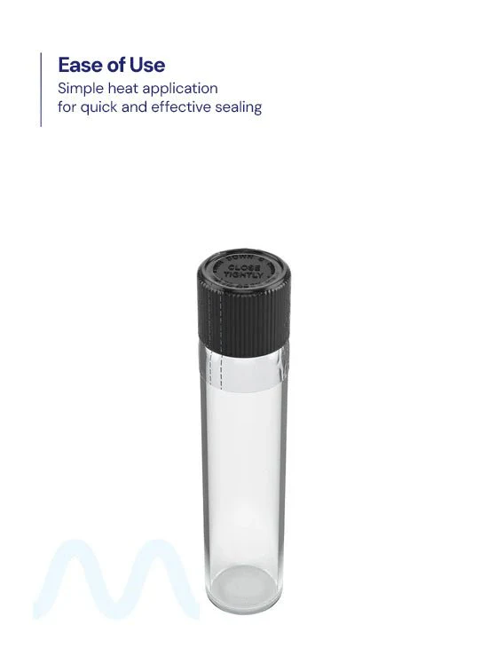 Tamper Evident | Heat Seal PETG Shrink Bands for Tubes | 30mm x 38mm - Clear Plastic - 1000 Count - Image 4